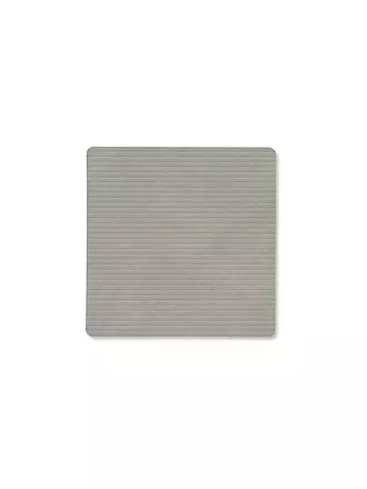 LIND DNA |  Glasuntersetzer 10x10cm CORDUROY ECKIG Light Grey | 